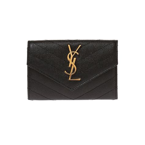 ysl 414404 bow01|Saint Laurent Monogram Small Wallet for Women in Black/Gold.